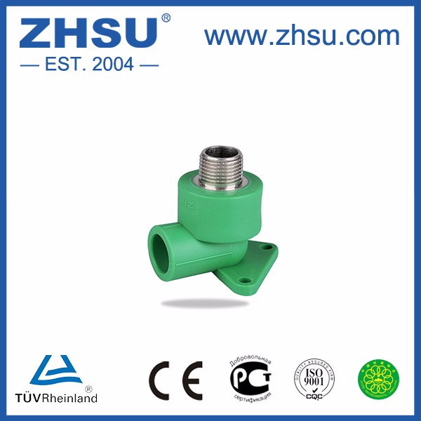 ZHSU PN25 Male Union Socket Coupling 20mm PPR Pipe Fitting with Weld Connection for Plumbing Model Number Head