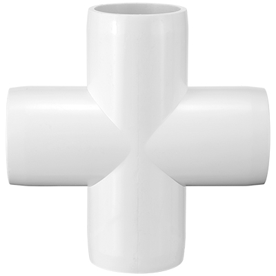 China Manufacture Hot Fashion PVC Sch 40 Pipe Fittings 5 Way 90deg Elbow For Furniture Assembly