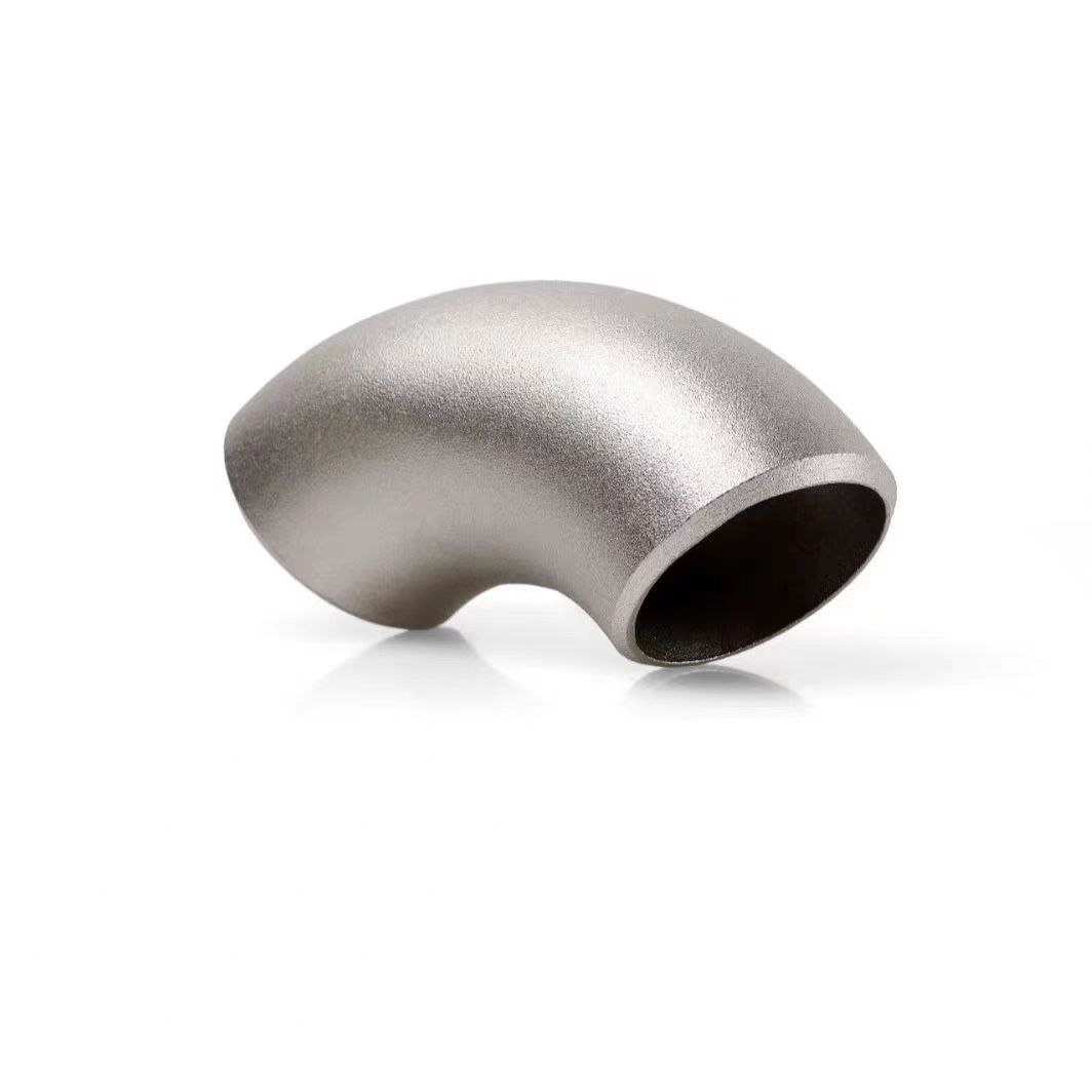 Butt Welding Aluminum Pipe Fittings Seamless Sch80s Aluminium Alloy 90 Degree Long Radius Pipe Elbow